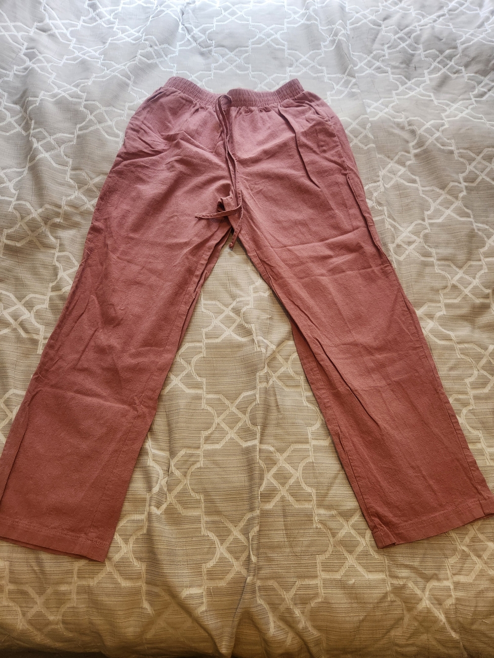 SHEIN Women's Drawstring Joggers - Rosewood